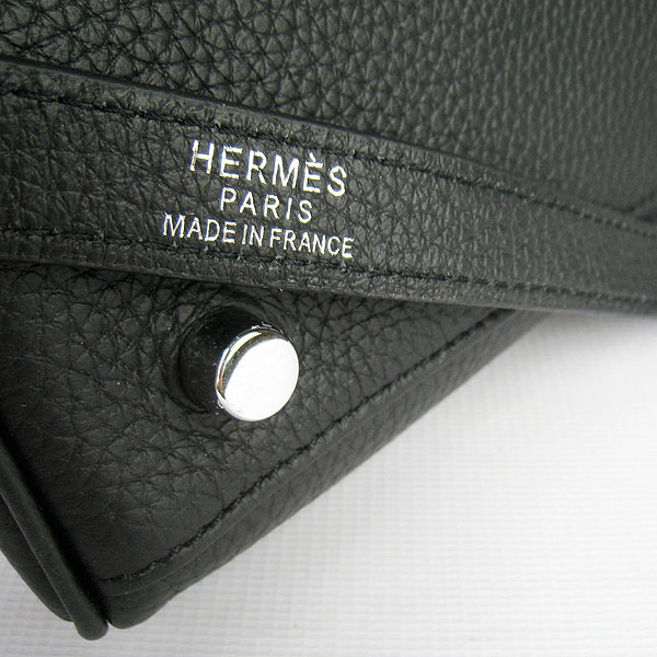 High Quality Hermes Kelly 35CM Togo Leather Bag Black 6308 - Click Image to Close
